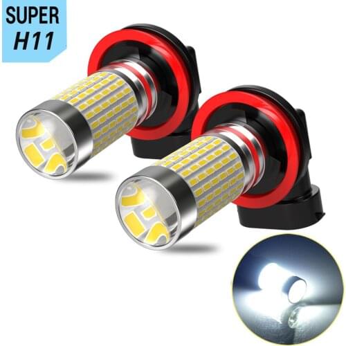 2X H8 H9 H11 Led Bulbs Car Fog Lights H7 9005 HB3 HB4 Daytime Running Lamps For Nissan Qashqai X-trail Tiida Almera Note Navara