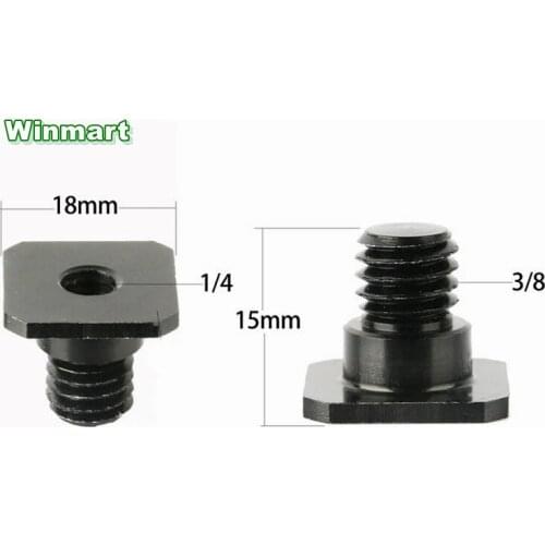5pcs 1/4" female 3/8" male Camera screws adapter Lamp holder hot shoe screw