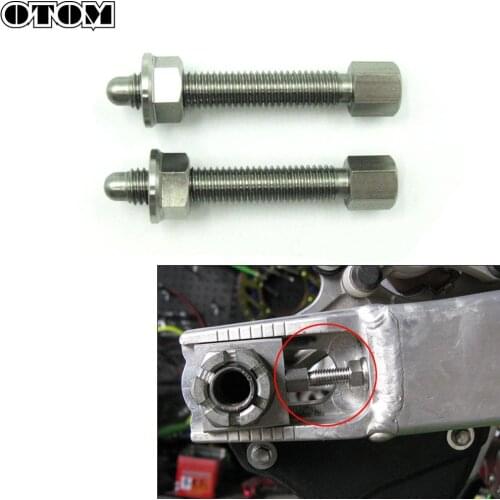 OTOM Rear Axle Blocks Chain Adjuster Bolt Motorcycle Swingarm Stainless Steel Hex Allen Socket Cap Head Screws Universal Parts