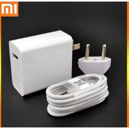 XiaoMi MI 10 Fast Usb type-C cable Charger 65W Quick QC4.0 PSS PD Charge Power Adapter For Mi 10 Pro 9 8 Redmi K30S K30 Pro