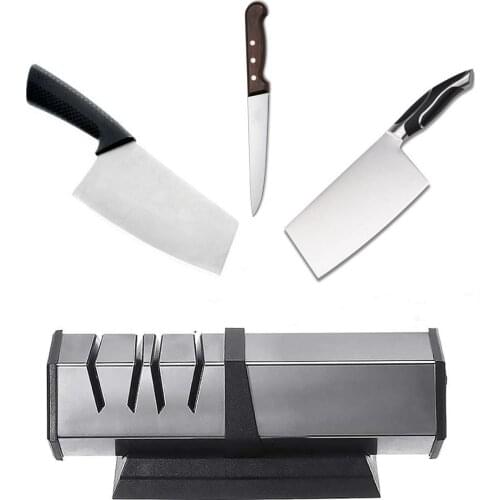 Electric Knife Sharpener Professional Automatic Fast Diamond Abrasives Scissor Chef Knives Sharpener Kitchen Gadgets2021