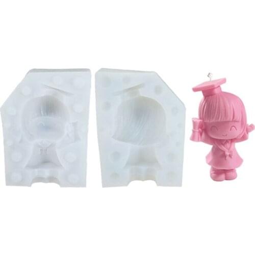 Graduated Bachelor Epoxy Resin Mold Aromatherapy Candle Plaster Handmade Soap Silicone Mould DIY Crafts Ornaments Casting Tools