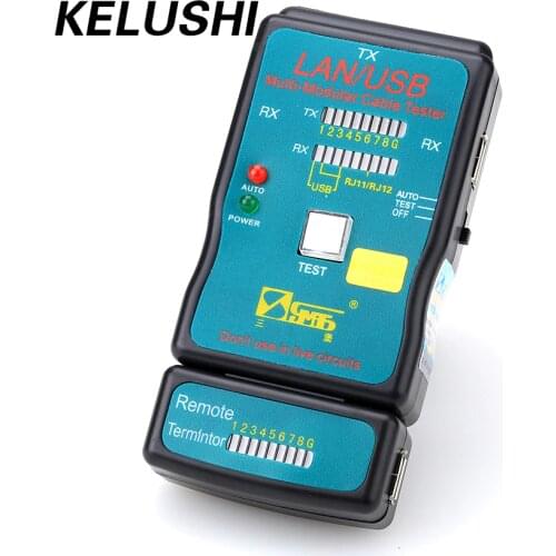 KELUSHI Free Shipping CT-168 Multi-Modular Network RJ45 Cat5 RJ11 Ethernet Hot Cable LAN USB Tester and USB Cable Test