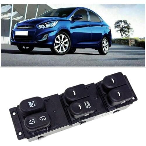 Car Power Window Main Switch Button for Hyundai Accent Solaris 2011-2017 93570-1R111