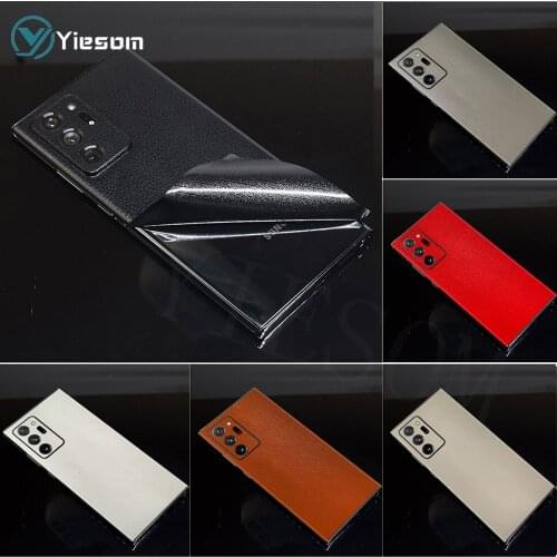 Leather Skin Sticker Wrap Skin Paste Protective Film For Samsung Galaxy Note 20 Ultra S21 S21Ultra S20 S20FE S10 Plus S10+ S9 S8