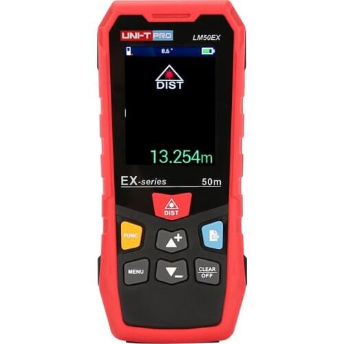 UNI-T LM50EX/LM70EX/LM100EX Laser Rangefinder Rotating Color Screen Professional Level Laser Range Finder Dust/Waterproof IP65