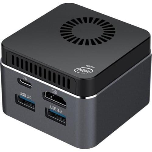 Mini PC Intel Celeron N4100 Quad Core HTPC 8GB LPDDR4 128GB 2.4G/5.0G WiFi Bluetooth 5.0 HDMI2.0 4K 60Hz USB-C Windows10
