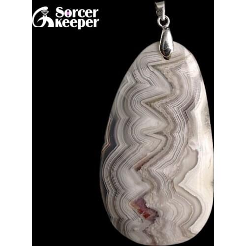 Natural Gem Stone Crazy Lace Rosetta Agates Pendant Fit DIY Necklace Slide Healing Beads for Women Men Jewelry Making BF367