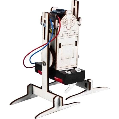 Science and technology bipedal walking robot science invention electric experiment elementary and middle students assembly model