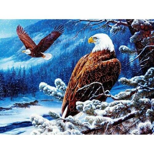 New DIY 5D Animals Eagle Diamond Mosaic Handmade Full Diamond Painting Cross Stitch Kits Home Decor Diamond Embroidery l653