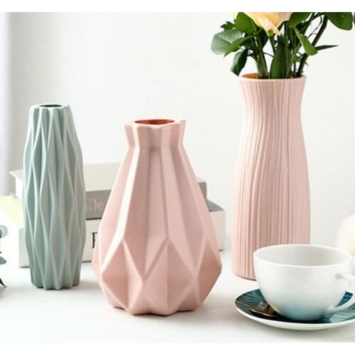 Modern Plastic vases decoration Home Living Room Decoration Decoration Nordic Style flower Arrangement Vase for interior