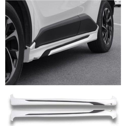 High quality ABS Side Skirts Kit Lip Splitters Bumper Cover Fits For Toyota CHR 2018 2019 2020