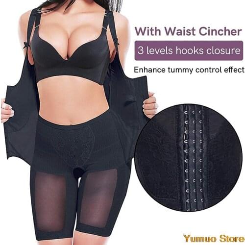 Girdles for womenWomen Full Body Shapewear UnderbustSlimming Mid thigh Shaper fajasTummy Control Seamless Postpartum Body Girdle