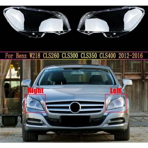 Headlight Clear Lens Lampshade Cover Fit For Mercedes-Benz W218 CLS260 CLS300 CLS350 CLS400 2012~2016,Headlamp Shell Lenses
