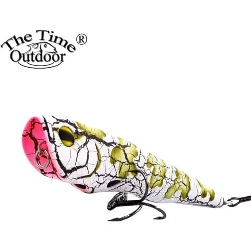 THETIME Brand JS90 Top Popper Bait 90mm/12g Topwater Walker Water Surface Hard Artificial Lures For Bass Pike Fishing