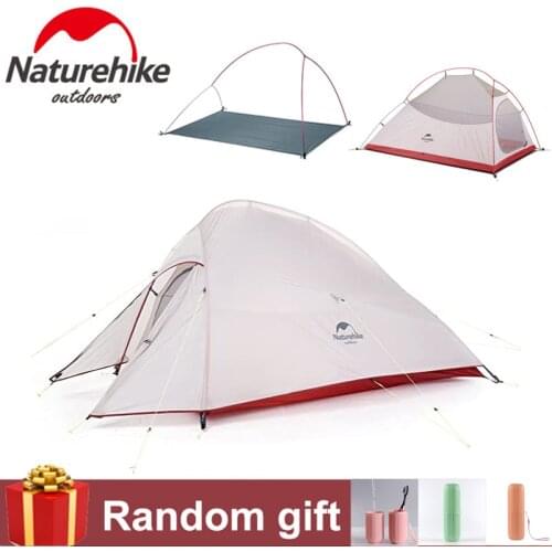 Naturehike Cloud Up Series Nylon Upgraded Tents Outdoor Camping Waterproof Hiking Tourist Tent 1-2Person Ultralight Tent