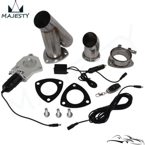2" / 2.25" / 2.5" /3" Electric Stainless Exhaust Cutout Cut Out Dump Valve W/switch control Or Remote Control Kit