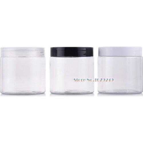 200ml Transparent Plastic Jar Empty Cream Jars Cosmetic Packaging Containers cosmetic jar 200pcs/lot