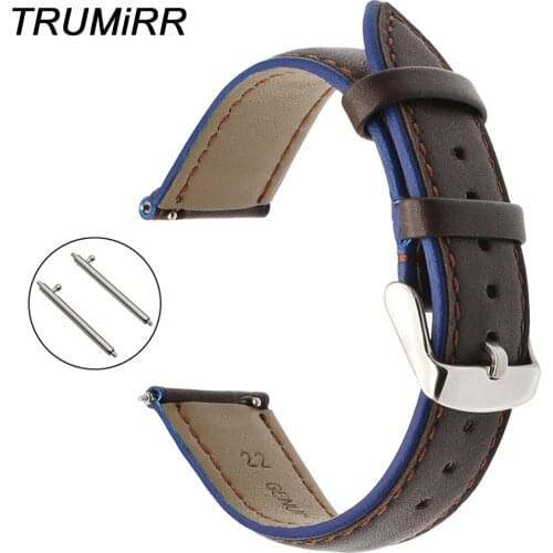 22mm France Genuine Calf Leather Watchband Double Color for Patek Philippe Blancpain Zenith Watch Band Quick Release Wrist Strap