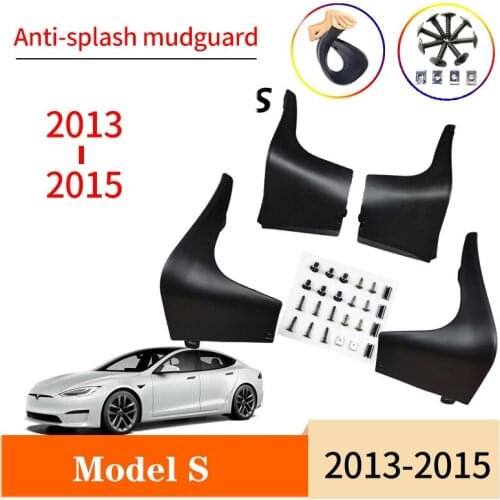 4 x Car Mudguards Mud Flaps Splash Guards Fender Car Accessories for Tesla Model S 2013-2015
