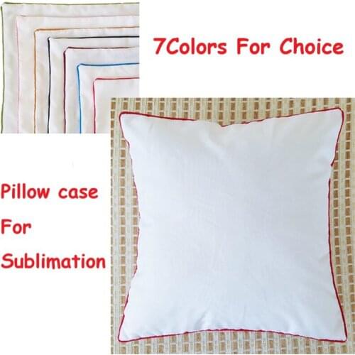 5Pcs/Lot White Sublimation Blank Pillow Case Fashion Cushion Pillowcase Cover For Sublimation INK Print DIY Gifts 42x42cm