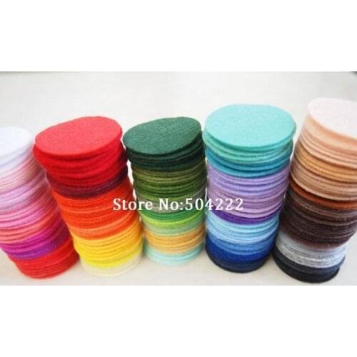 500pcs 35mm mix colors Felt Pack Felt Circles wholesale Handmade Material DIY Accessories