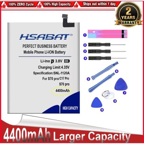 HSABAT 0 Cycle 4400mAh Battery for Oukitel S70 pro for Oukitel C17 pro High Quality Mobile Phone Replacement Accumulator