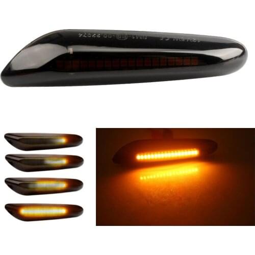 Car Turn Signal Lateral Side Marker Lamp LED Flashing Strobe Light Indicator Accessories For BMW E90 E91 E92 E93 E60 E87 E82 E46