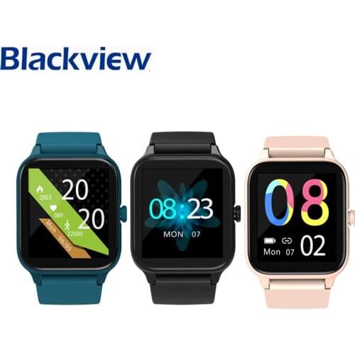 Blackview R3 Pro SmartWatch 5ATM Waterproof Heart Rate Men Women 12 Sports Clock Sleep/ Fitness Tracker for IOS & Android Phone
