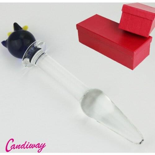 Candiway Cat glass Anal Plug sex Products Butt Plug Dildo bullet G spot Prostata Massager Adult Gay Sex Toys for Men Women