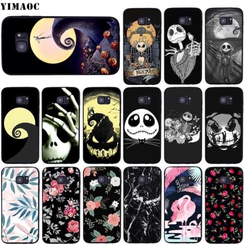 YIMAOC The Nightmare Before Christmas Case for Samsung Galaxy A7 A8 A9 A10 A20 A30 A40 A50 A70 M10 M20 M30 S10e J6 Plus