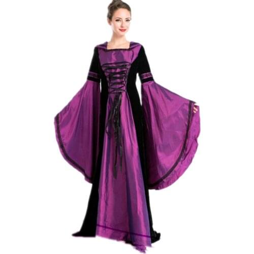 Purple Classical long sleeve burlesque costume Halloween Costume