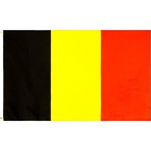 Flaglink 3x5fts 90*150cm black yellow red BEL BE belgium flag