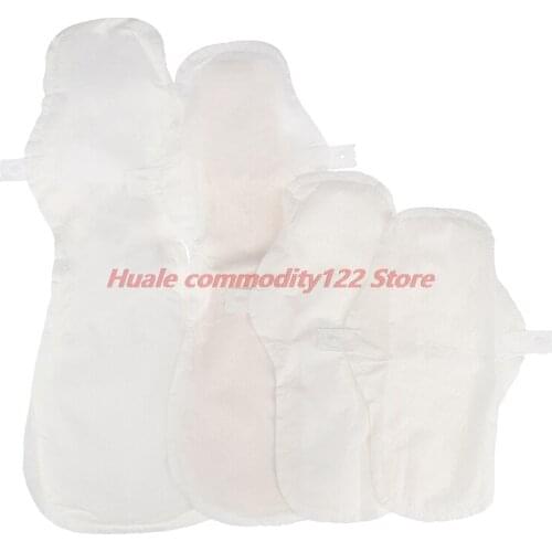 Hot 24/27/38/42cm Reusable Cotton Pads Menstrual Sanitary Panty Liners Hygiene Pads 1PCS