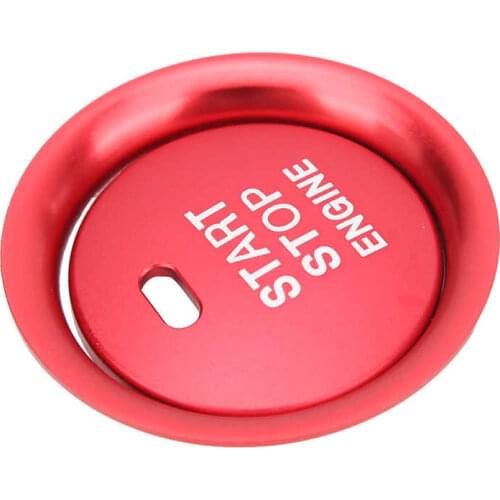 Ignition Button Trim Engine Start Button Cover Aluminum Alloy for Automobile for Replacement for Mazda Axela Atenza CX-4 CX-5 1