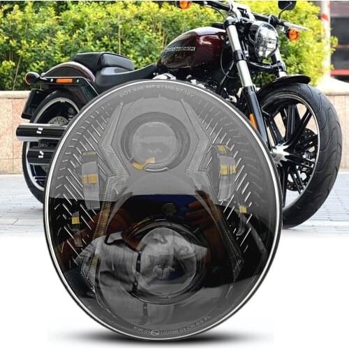 Motorcycle Led Headlight Assembly For Softail Breakout 2018 2019 2020 Motorbike Hi/low Beam Lamp with Daytime Running Light DRL