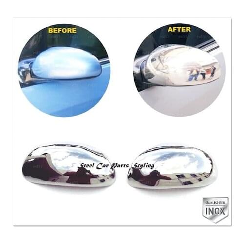 For Ford Focus 1 Chrome Mirror Cover 2 prç. 1998-2005 P. Steel