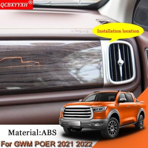 Car Styling ABS Car Air Conditional Outlet Sequins Internal Stickers Cover Automobiles Accessories For Great Wall POER 2021 2022