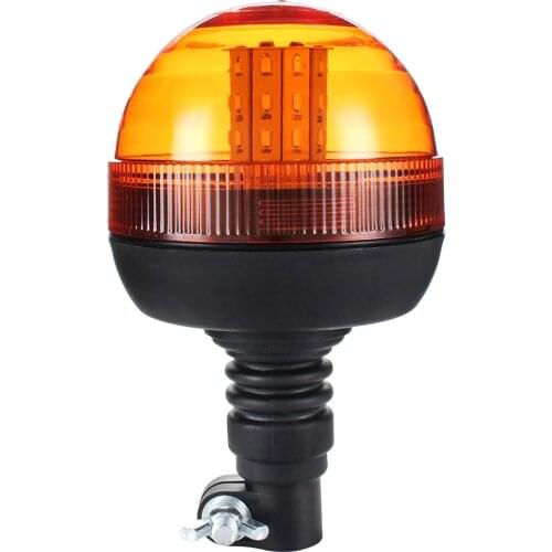 NEW LED Rotating Flashing Amber Beacon Flexible Tractor Warning Light 12V-24V Roadway Safety