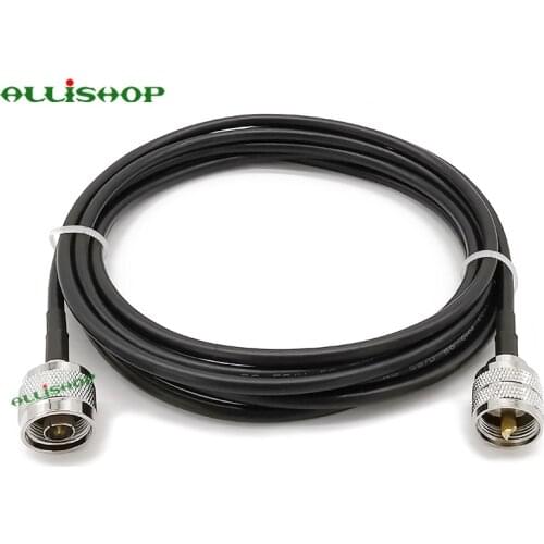 UHF PL259 Male to N Type Male Pigtail LMR-195 Handheld Radio RF Pigtail Cable UHF Plug to N Plug SO239 Male 1/3/5/8/10/12/15M