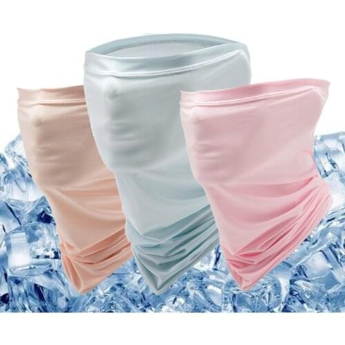 Silk Bandana Unisex Magic Scarf Outdoor Bicycle Headband Cycling Balaclava Neck Gaiter Warmer Hiking Hunting Fishing Face Cover