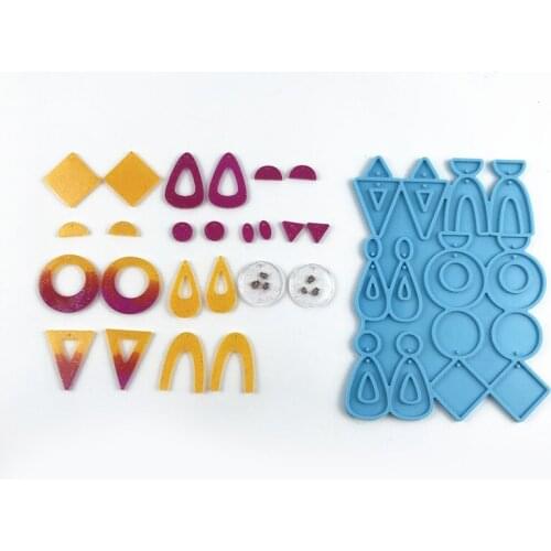 Silicone Mold for Resin Epoxy Earrings 6 Styles Moulds Wind Chime Making DIY Crafts Supplies Gift Decoration Fbricate Tools
