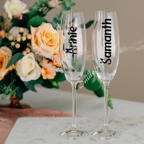 Cute Wine glass sticker Home Decoration Accessories For Kids Rooms Waterproof Wall Art Decal