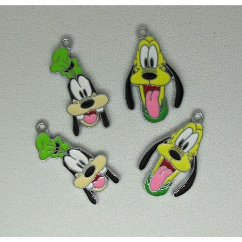 Mix new 20pcs Cartoon goofy Metal Charm Pendant DIY hand Necklace Jewelry Makin Pendants QR1