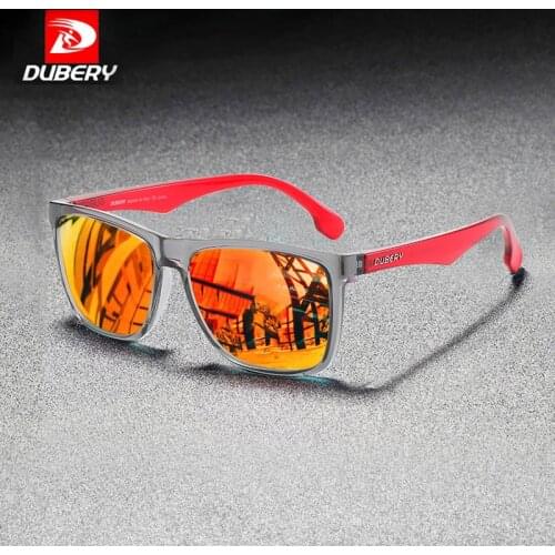 DUBERY Square Mens Summer UV Polarized Sunglasses Brand Designer Driving Driver Mirror Sunglass Male Shades For Men Oculos A1