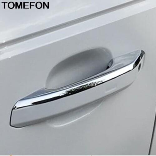 TOMEFON For Audi A4 S4 RS4 B9 A5 S5 RS5 2017 Q5 FY 2018 2019 Side Door Handle Frame Cover Trim Exterior Accessories ABS Chrome