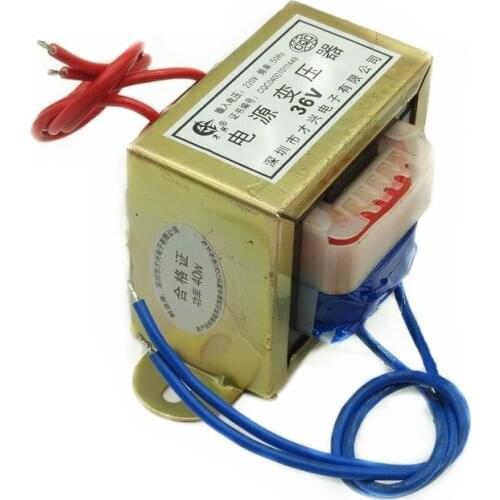 EI66-40W Type 40W 40VA Transformer 220V to 36V Power Transformer AC AC36V/1A