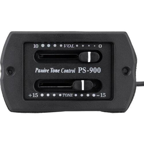 Acoustic Guitar Passive Tone and Volume Control EQ Equalizer Preamp Amplifier Piezo Pickup Tuner with 6.35MM Plug guitar pickup