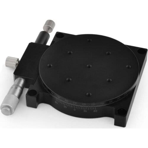 Rotational 60mm Left Adjustable Precision Manual Stage Cross-roller Bearing Hi-Q For Automation Sliding Linear CNC Equipment