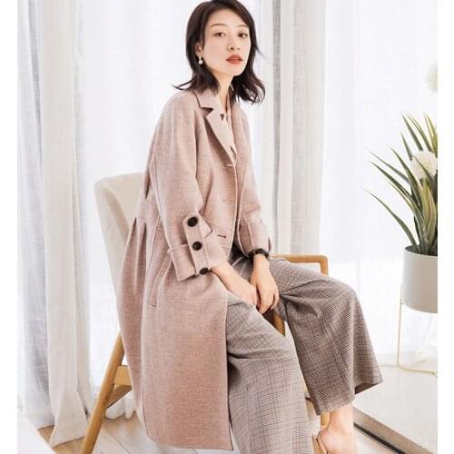 Winter Jacket Women Wool Coat Female Double Side Coats and Jackets Women Korean Long Outwear Casaco Feminino MY